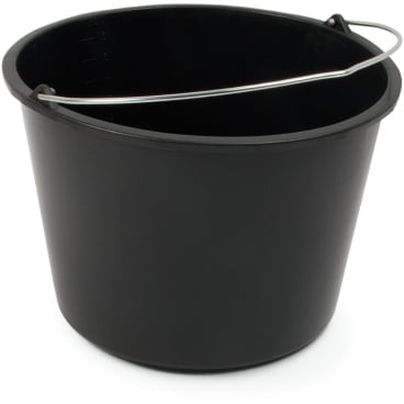 Baueimer 12 ltr, schwarz	